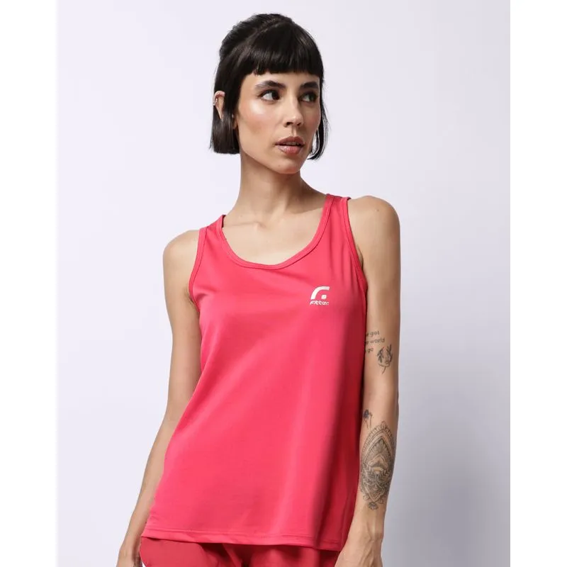 Regata Fitness Feminina Fitter Básica Rosa XGG