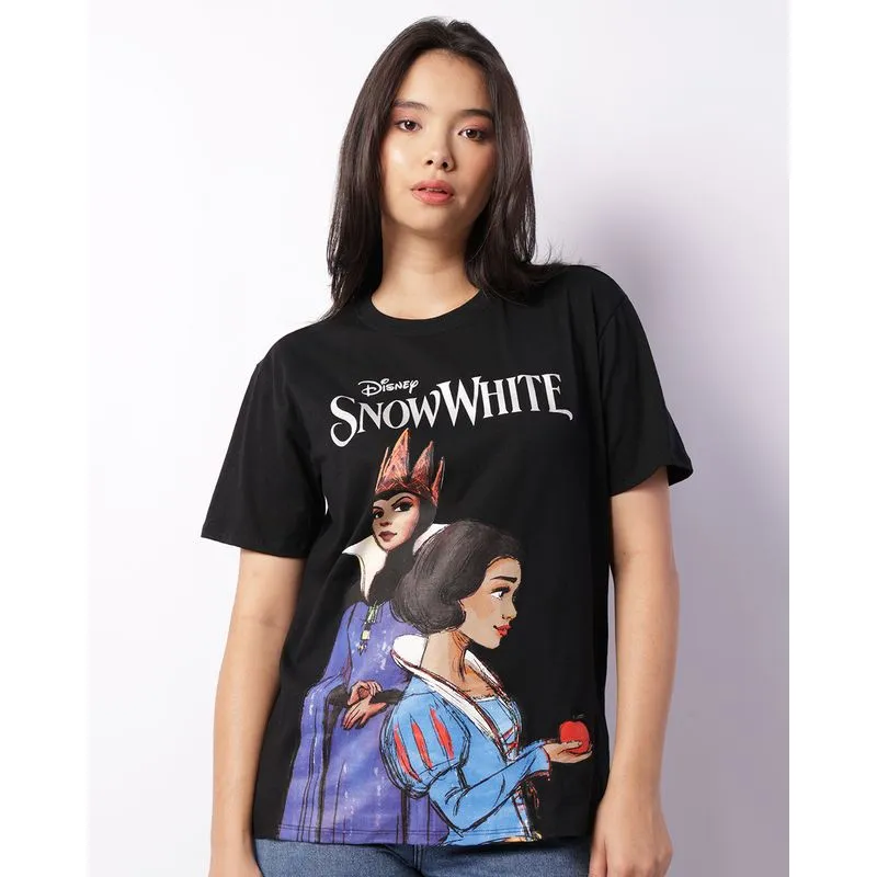 Camiseta Feminina Disney Branca De Neve Preta M