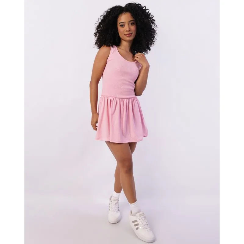 Vestido Feminino Curto Básico Rosa PP