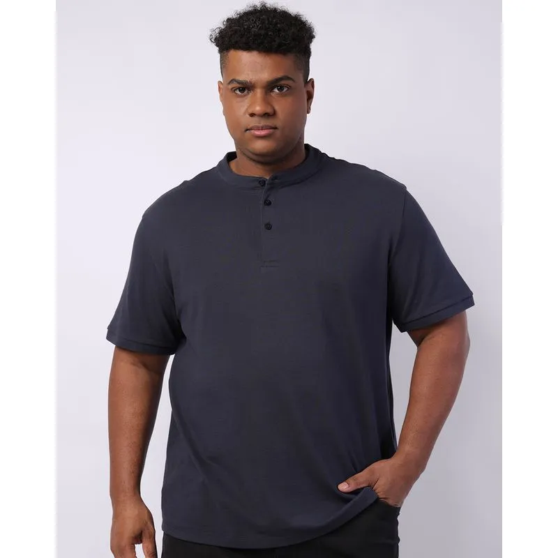 Camiseta Plus Size Masculina Piquet Gola Padre Marinho G2