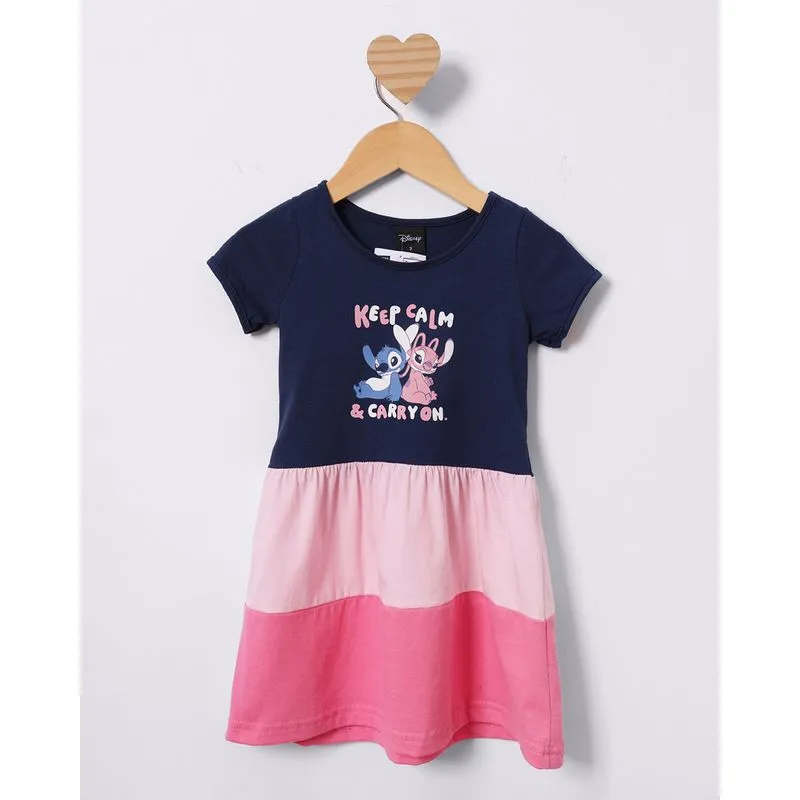 Vestido Bebê Três Marias Disney Stitch e Angel Marinho 3