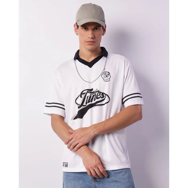 Camiseta Masculina Manga Curta Looney Tunes Taz Branca M