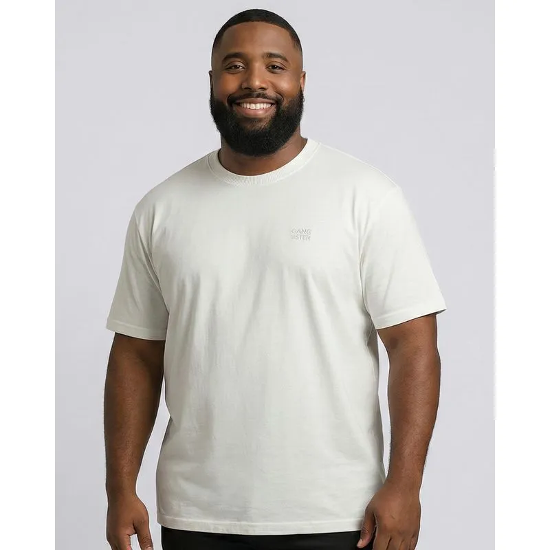 Camiseta Plus Size Masculina Algodão Gangster Off White G1