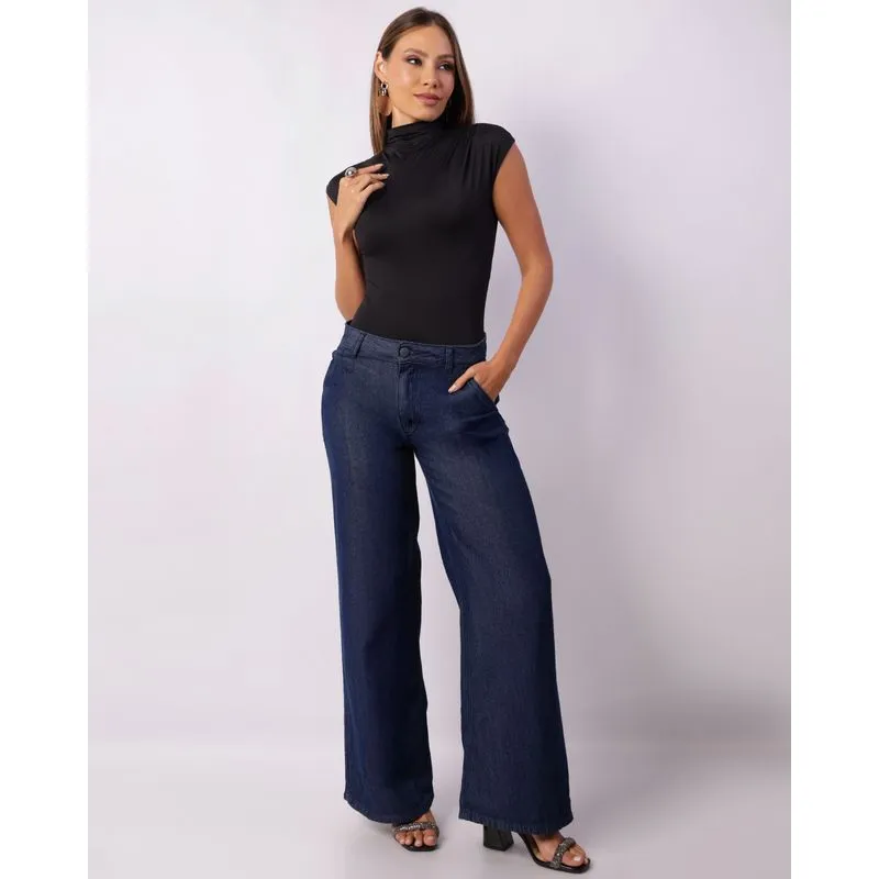 Body Feminino Com Pregas Preto M