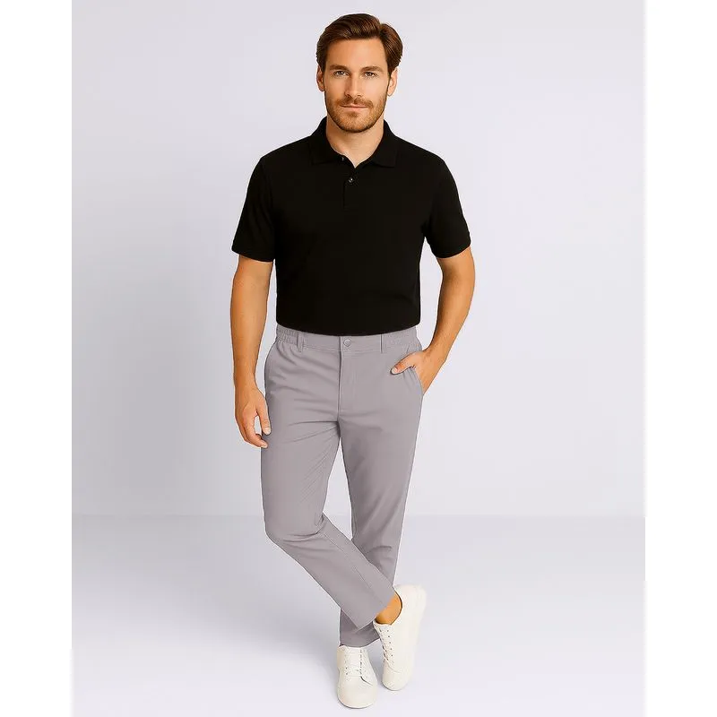 Calça Masculina Reta com Bolso Cinza GG