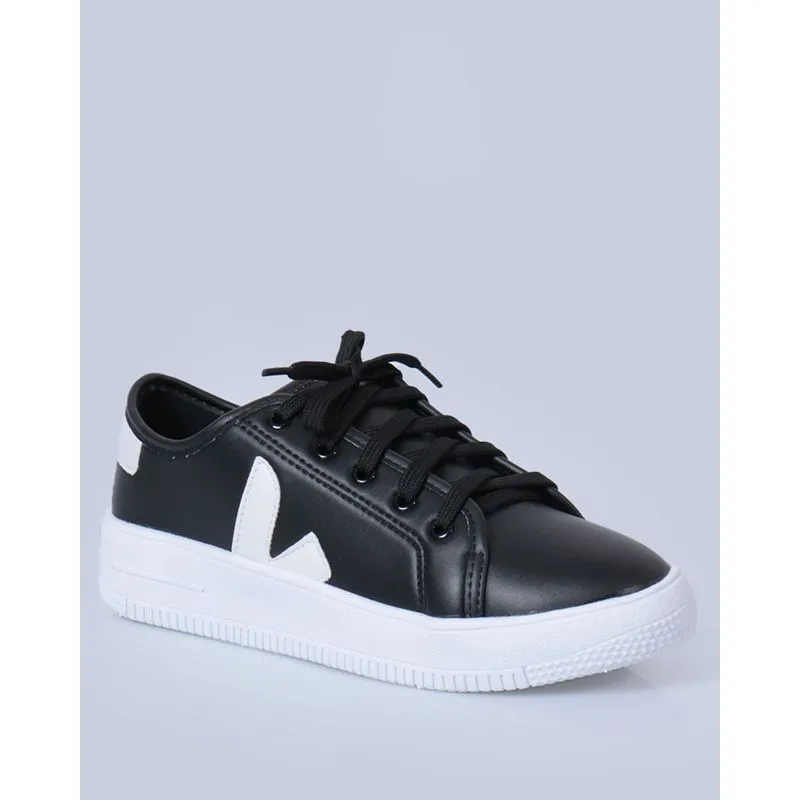 Tênis Casual Feminino Flatform Preto 34