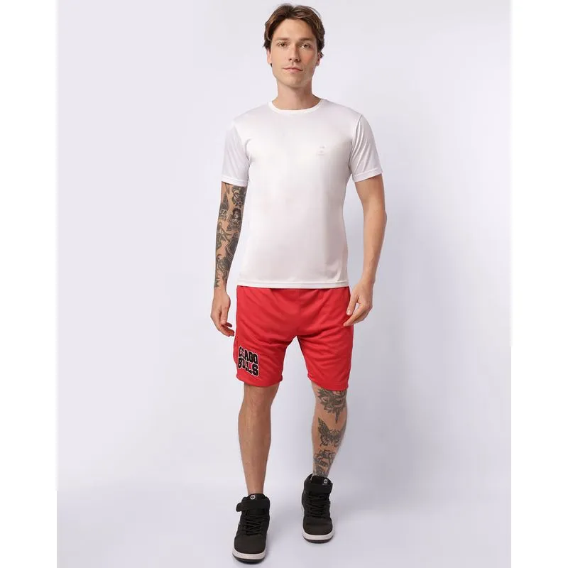 Bermuda Esportiva Masculina Basquete NBA Chicago Bulls Vermelha G