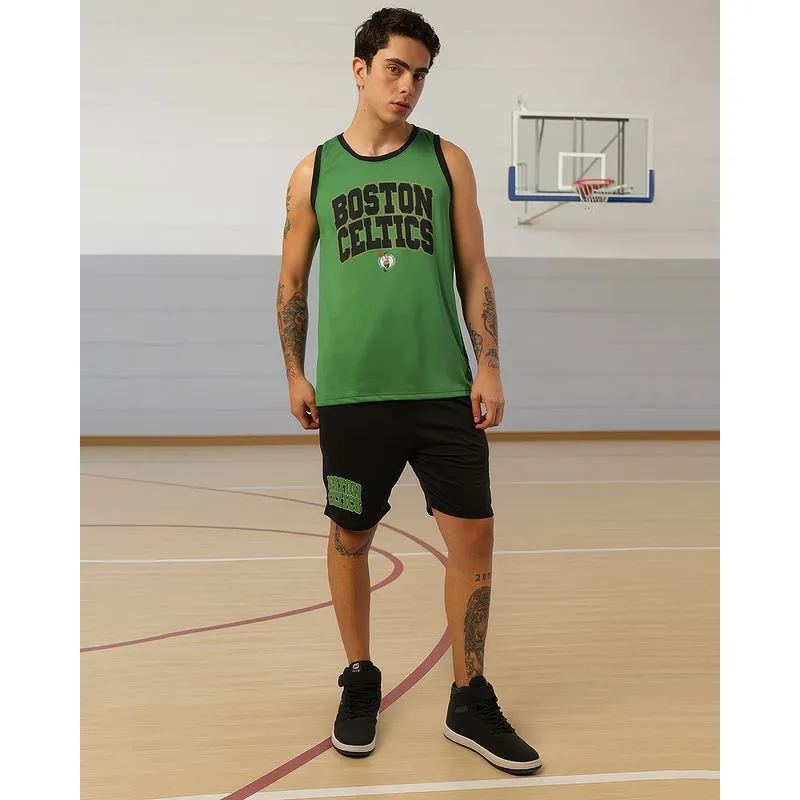 Bermuda Esportiva Masculina Basquete Celtics NBA Oficial Preta M