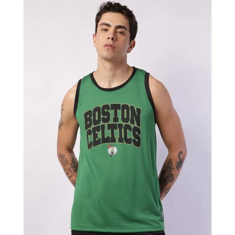 Regata Esportiva Masculina Basquete Celtics NBA Oficial Verde G