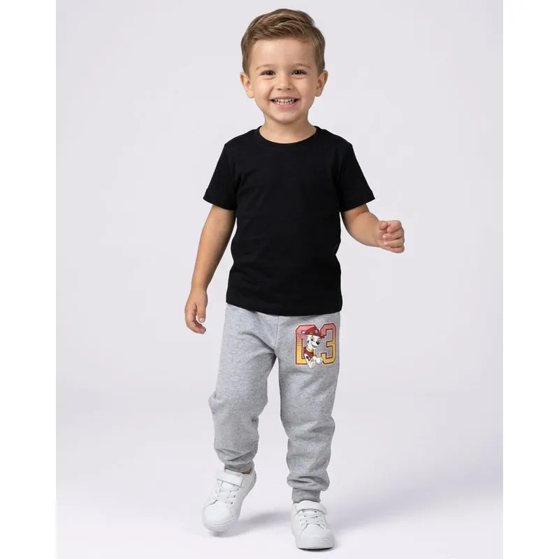 Calça Moletom Bebê Marshall Patrulha Canina Cinza 2