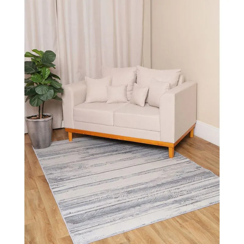 Tapete Crystal Velvet Camesa 140cm x 200cm Estampado Cinza UN