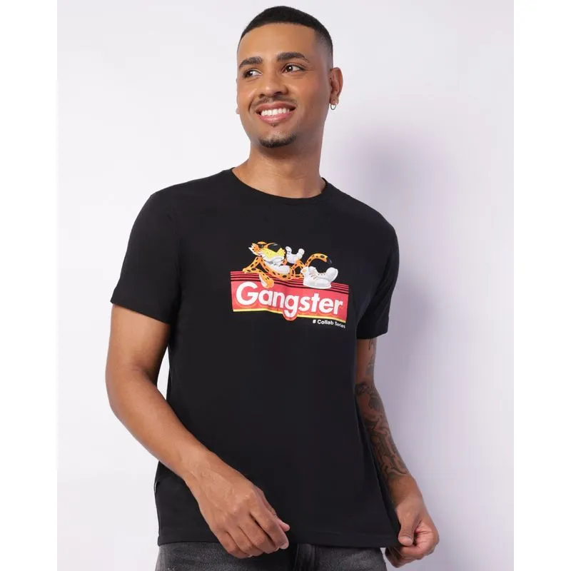 Camiseta Masculina Manga Curta Gangster Cheetos Preta P