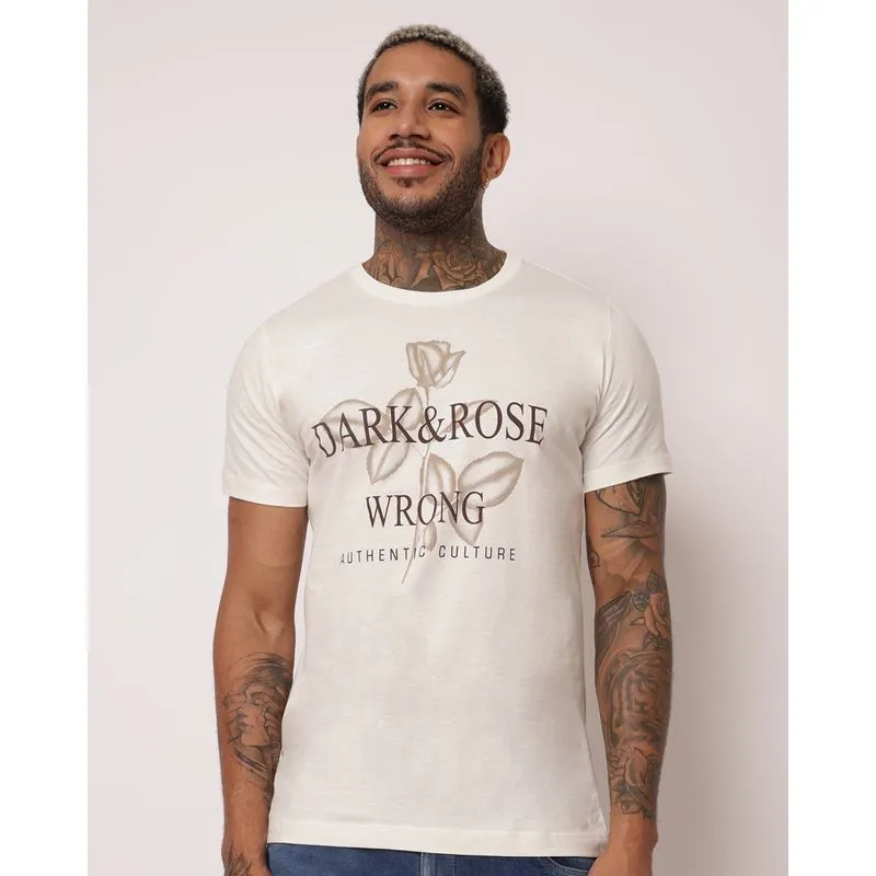Camiseta Masculina Algodão com Estampa Off White GG