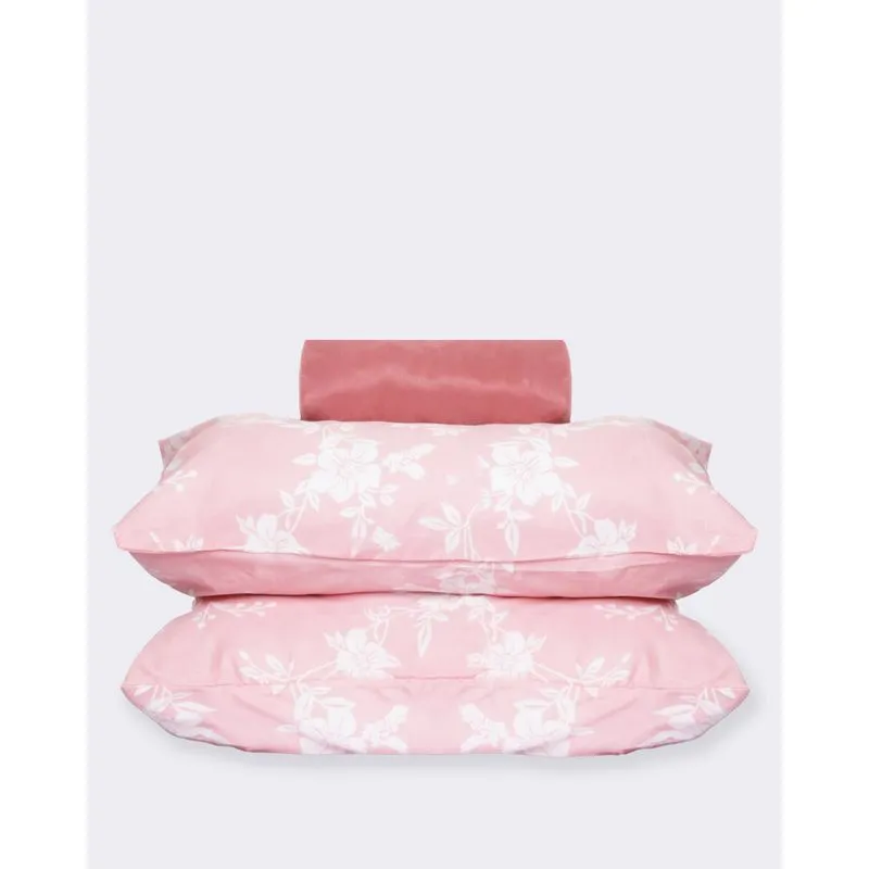 Jogo De Cama Casal Arte & Cazza 3 Peças Rosa Escuro UN