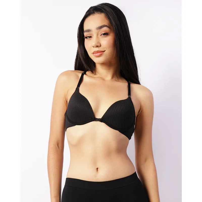 Sutiã Feminino Push Up Com Bojo Nadador Preto 40