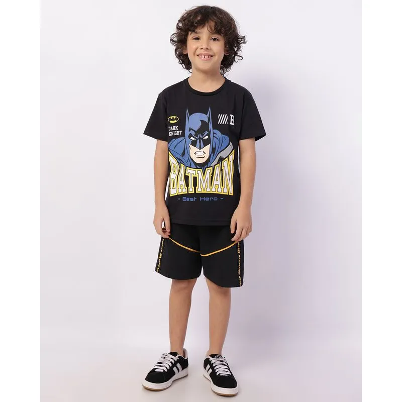 Bermuda Infantil Moletinho DC Comics Batman Preta 4