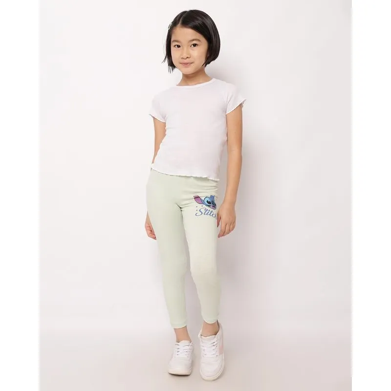 Calça Legging Infantil Disney Stitch Verde 10