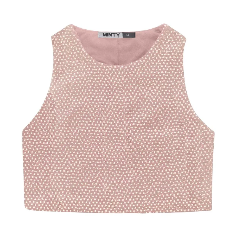 Cropped Juvenil Feminino Em Lantejoula Minty Unica 12