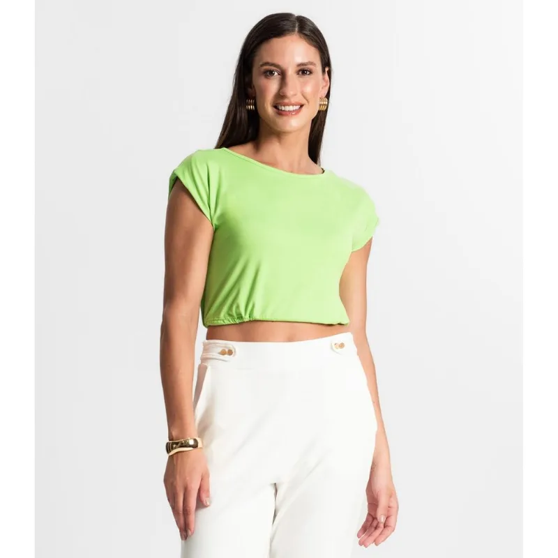 Blusa Feminina Manga Curta Rovitex Verde P