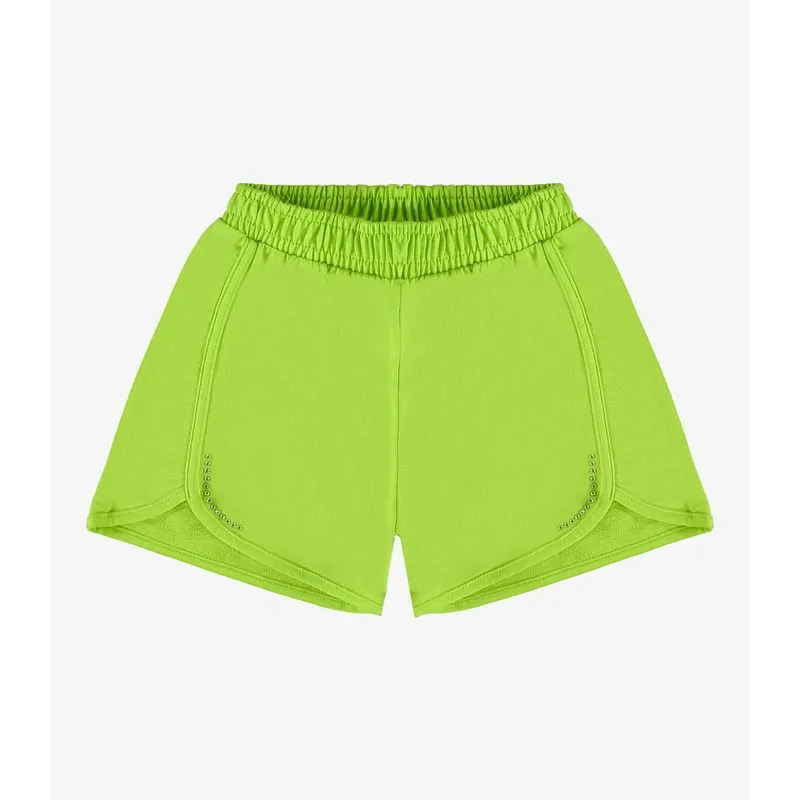 Shorts Infantil Em Moletinho Rovi Kids Verde 14