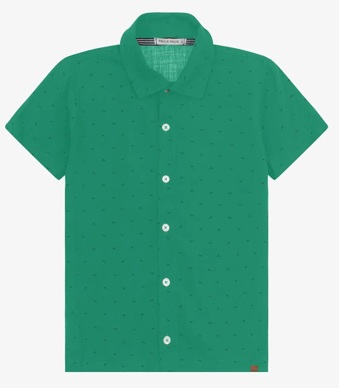 Camisa Infantil Masculina Trick Nick Verde 10