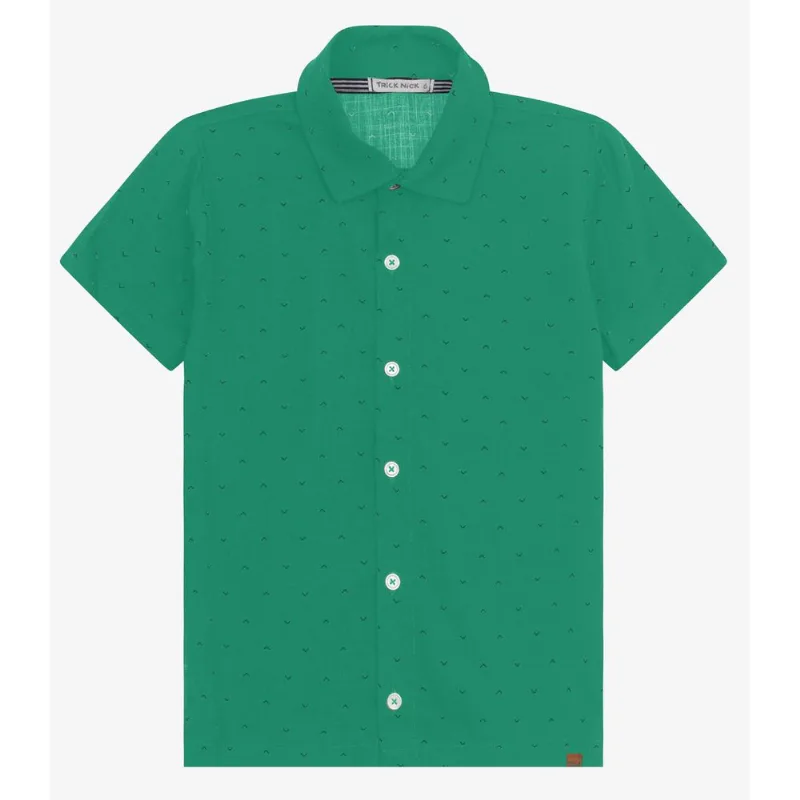 Camisa Infantil Masculina Trick Nick Verde 14