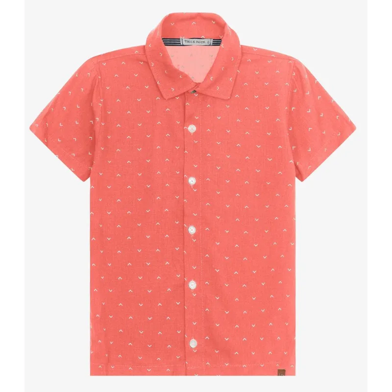 Camisa Infantil Menino Trick Nick Rosa 10