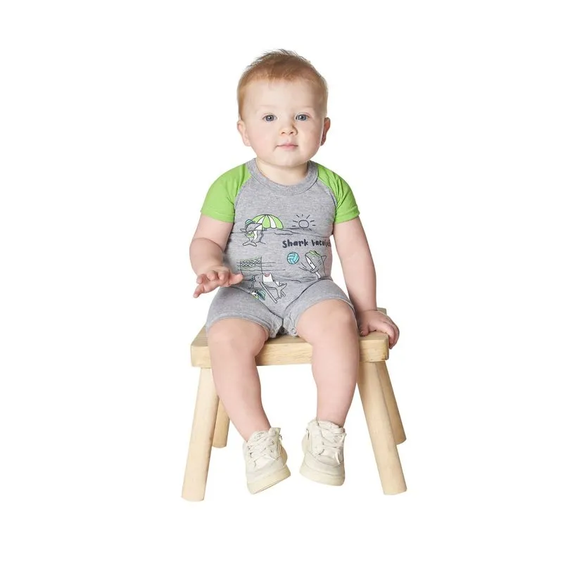 Macaquinho Infantil Menino Meia Malha Viston Cinza P