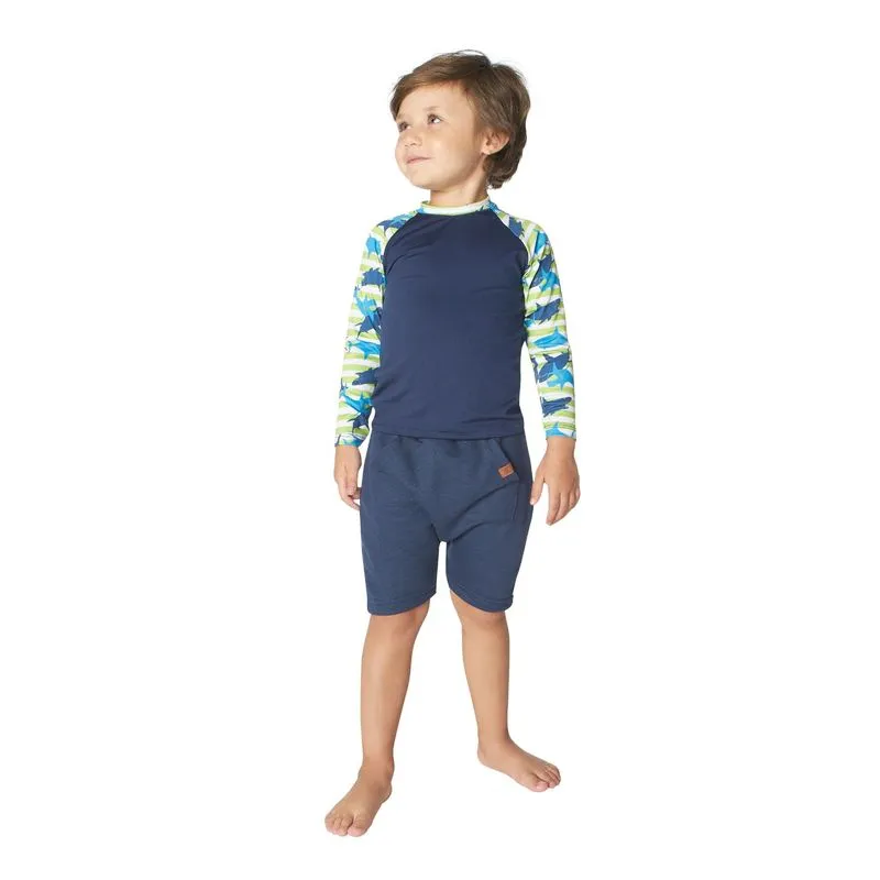 Camiseta Infantil Menino Com Proteção UV Viston Azul 4