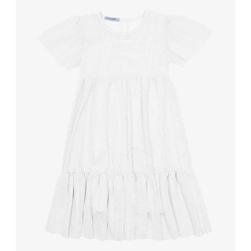 Vestido Midi Com Sobreposicao Trick Nick Branco 8