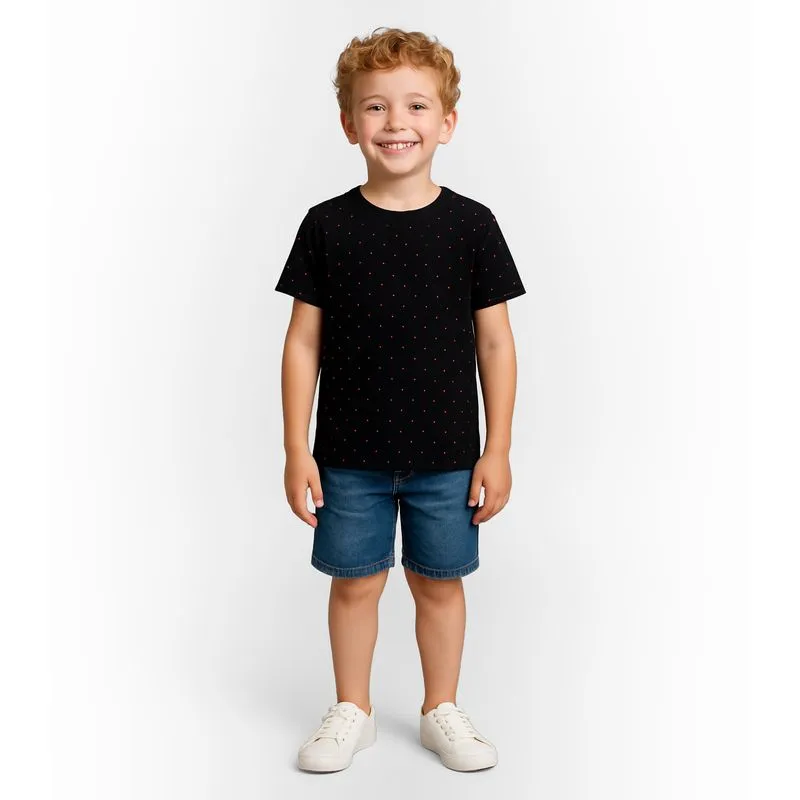 Camiseta Infantil Masculina Infinita Cor Preto 8