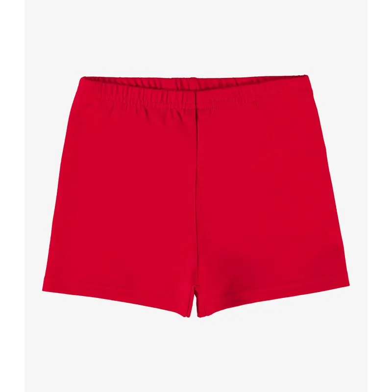 Shorts Básico Infantil Feminino Rovi Kids Vermelho 1