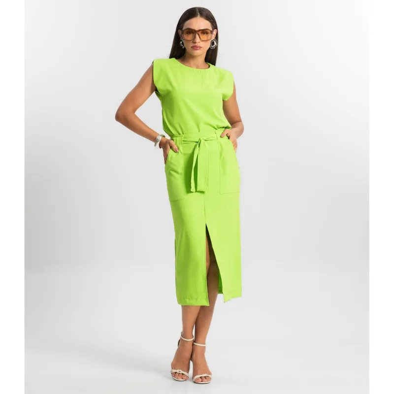 Saia Feminina Midi Endless Verde M