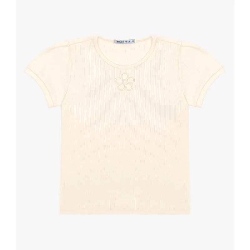 Blusa Infantil Em Ribana Trick Nick Bege 1