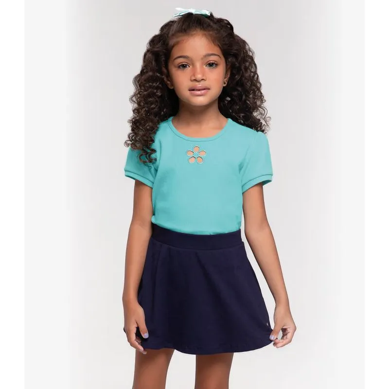 Blusa Infantil Em Ribana Trick Nick Azul 2
