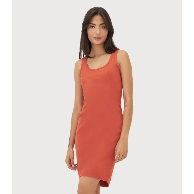Vestido Feminino Ribana Canelado Curto KO Laranja GG