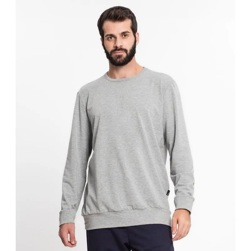 Moletom Molecotton Masculino Kohmar Cinza Gg