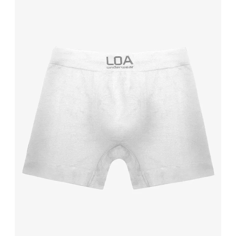 Cueca Boxer Poliamida Seamless Loa Branco G