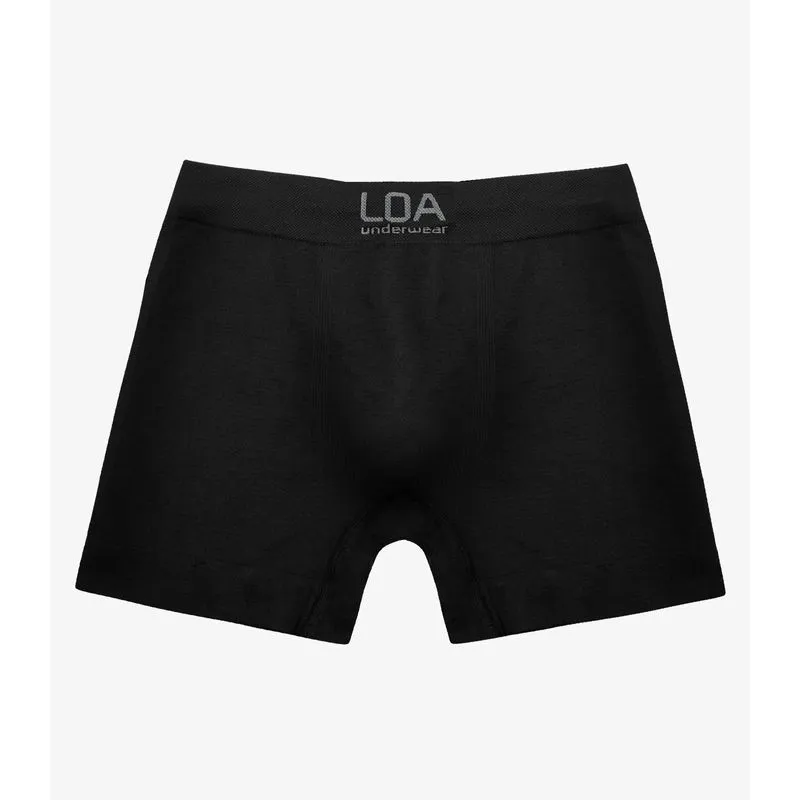 Cueca Boxer Poliamida Seamless Loa Preto M