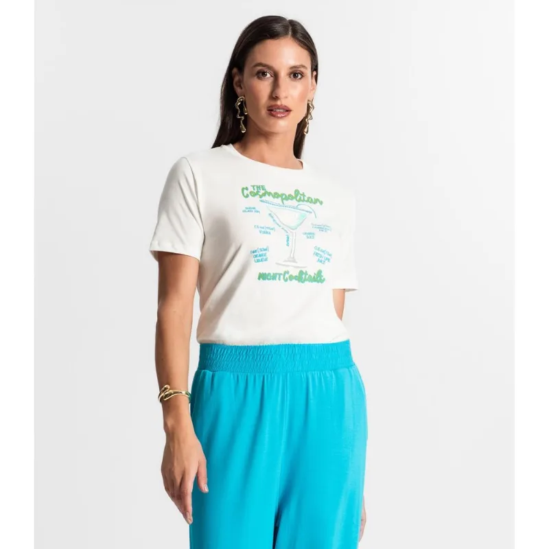 Camiseta Feminina Em Meia Malha Rovitex Bege P
