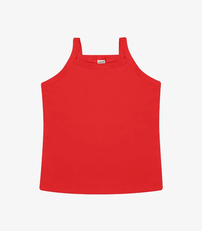 Regata De Alça Infantil Feminina Rovi Kids Vermelho 2