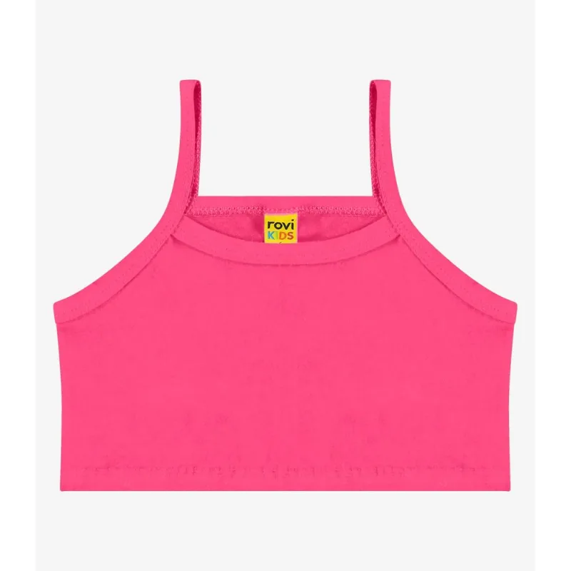 Top De Alça Infantil Rovi Kids Rosa 12 / Rosa