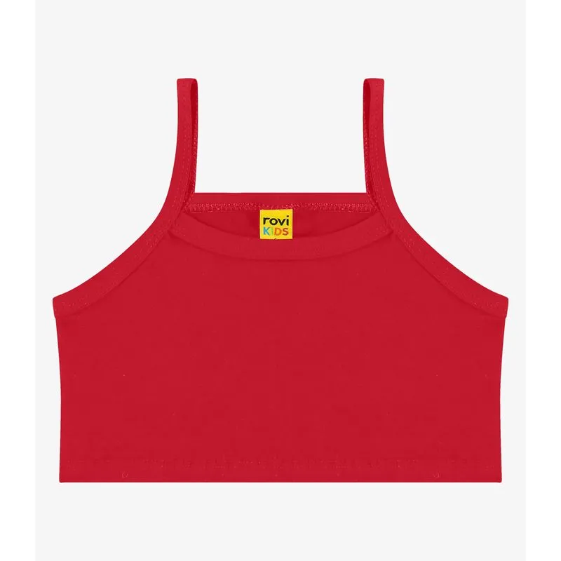 Top De Alça Infantil Rovi Kids Vermelho 12