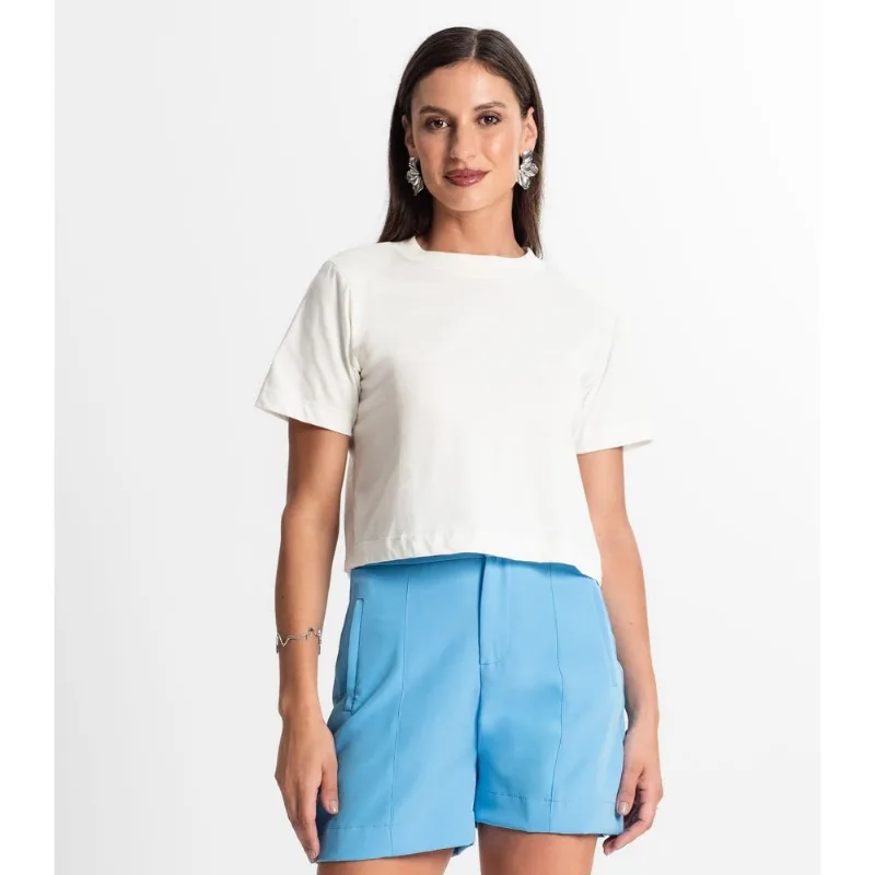 Camiseta Feminina Rovitex Bege M