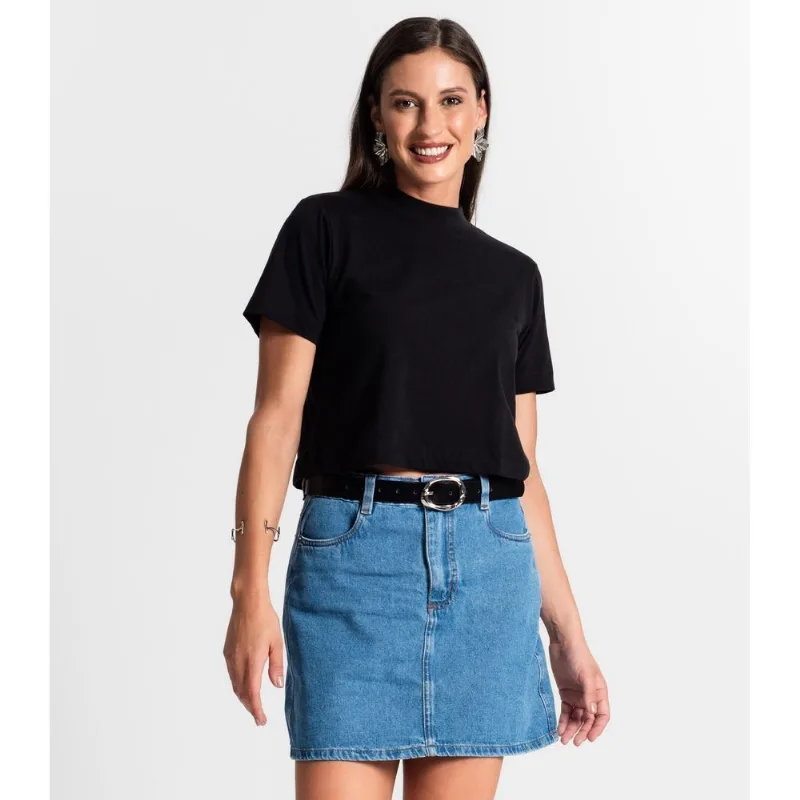 Camiseta Feminina Rovitex Preto M