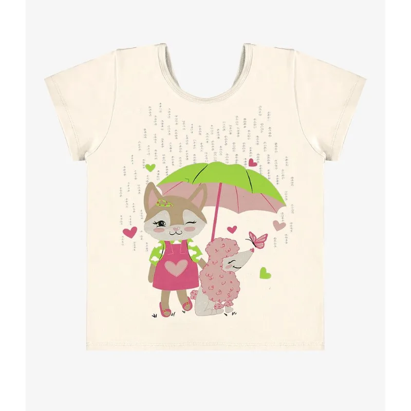 Blusa Infantil Feminina Rovi Kids Bege 1