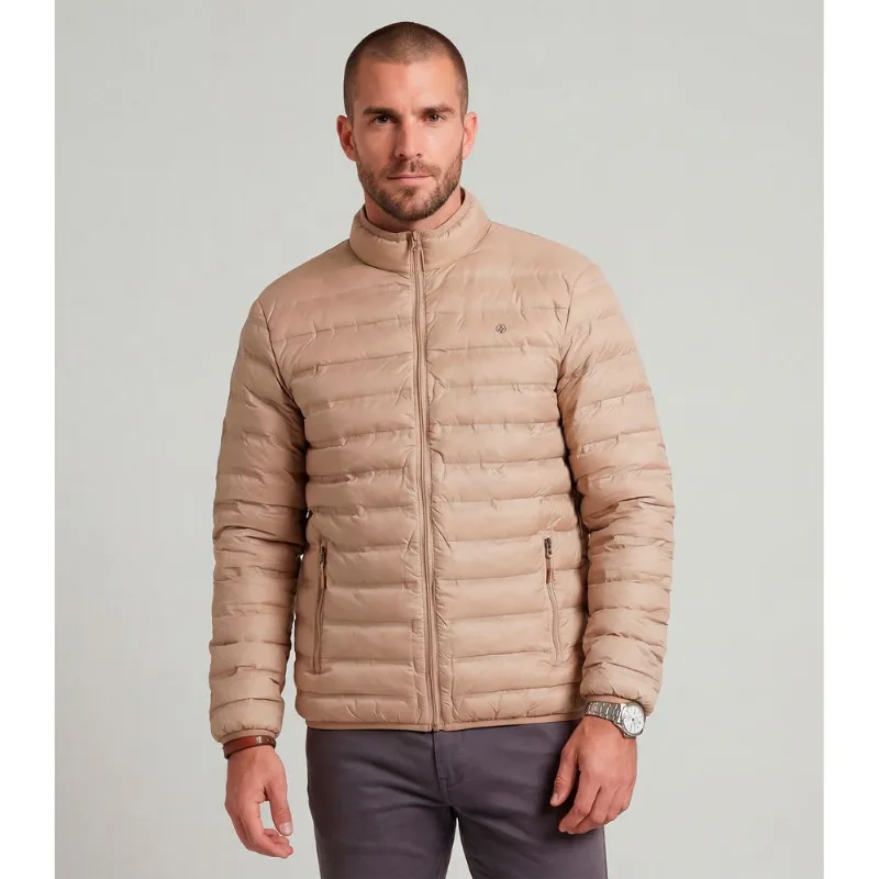 Jaqueta Masculina Microfibra Com Bolsos Diametro Marrom G