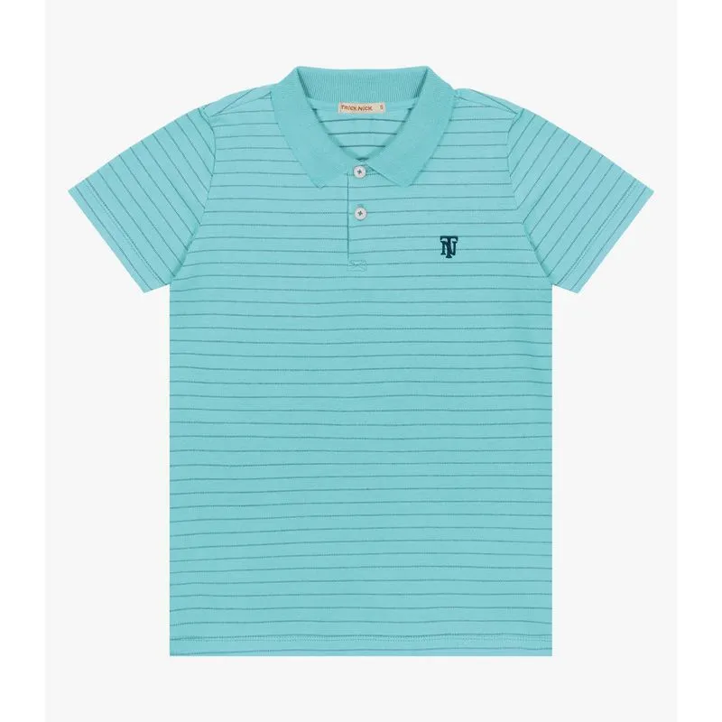 Polo Infantil Menino Listrada Trick Nick Azul 1