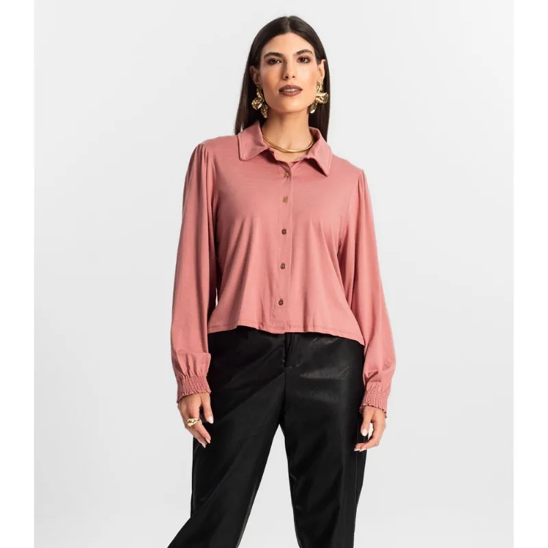 Camisa Feminina Manga Longa Endless Rosa P