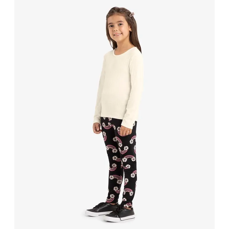 Legging Infantil Estampada Rovi Kids Preto 8